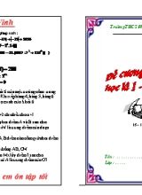 Đề cương ôn tập học kì 1 - Toán 6 Trường THCS Phan Sào Nam